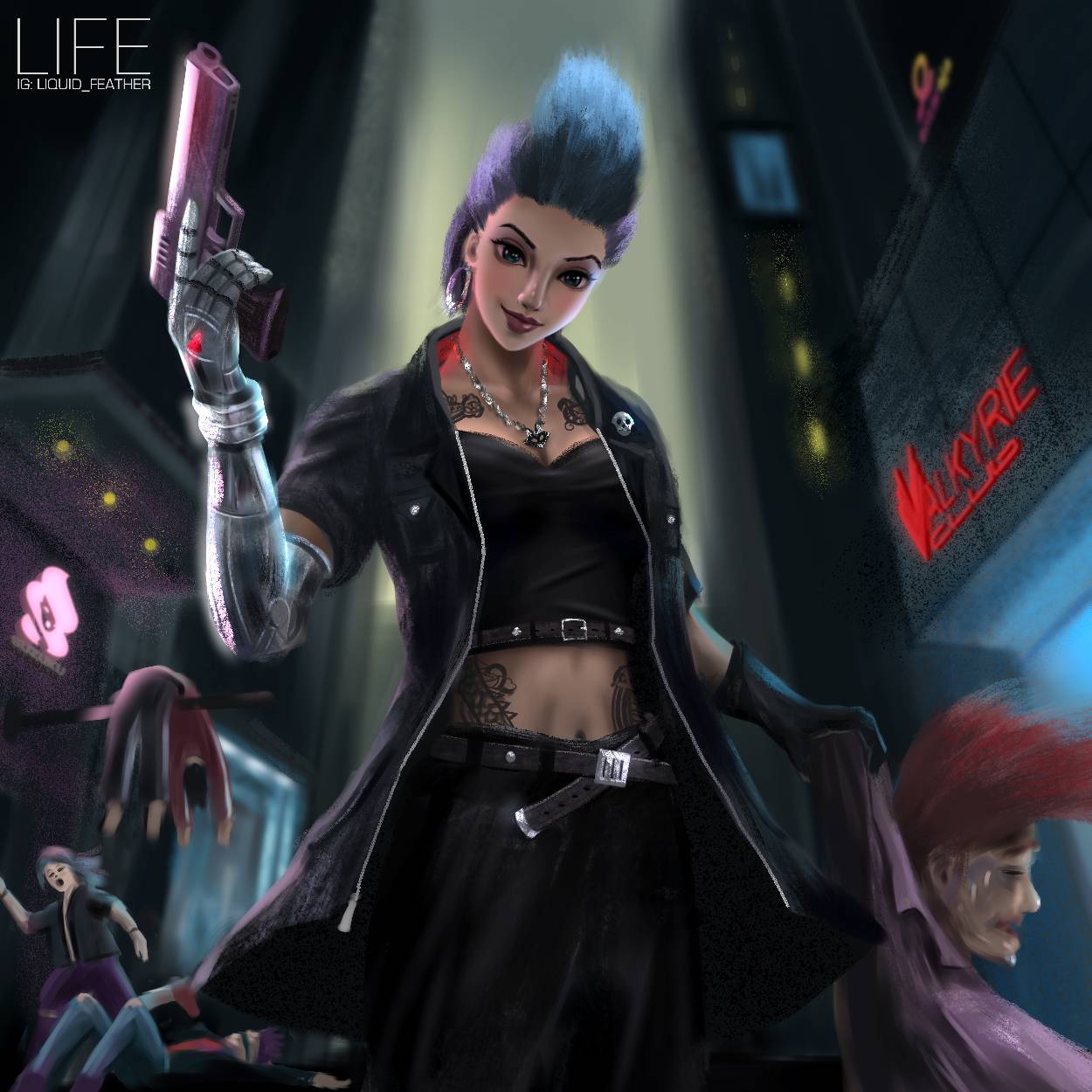 Raevin Detective Raevin - Cyberpunk by liquid-feather on DeviantArt