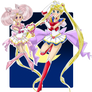 Sailor Moon and Chibiusa