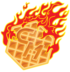 Flammende Waffel - Flaming Waffle