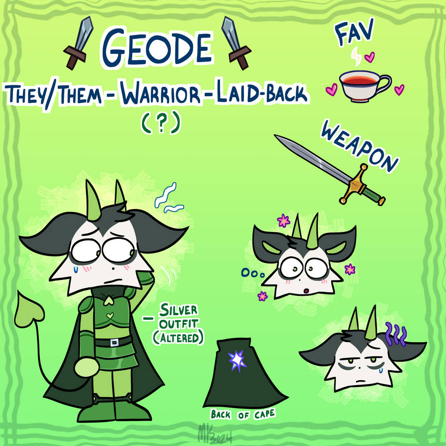Miitopia!Geode | Reference Sheet | 2024 by Seagull-City on DeviantArt