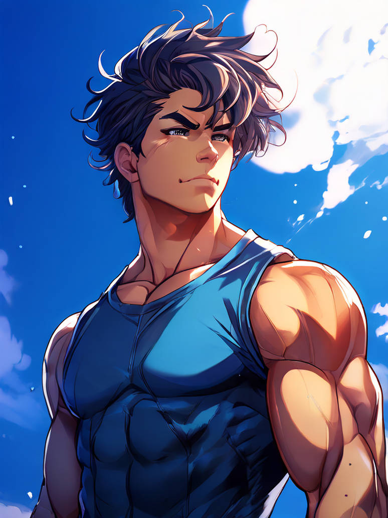 Anime-muscle-boyyouthful-facebig-beautiful-muscles by EthanHarrisWalker ...