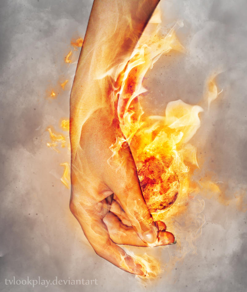 Hand Element: FireBall #2 by tvlookplay