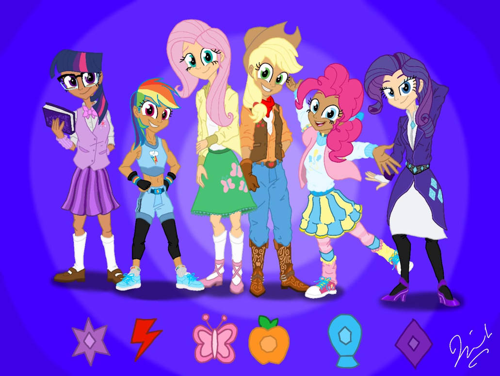 Mlp Blue Raspberry Human Deviantart My MLP human designs (colored) by ZoomWest on DeviantArt