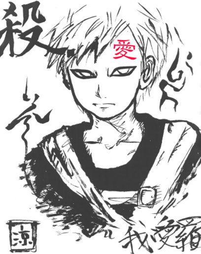 gaara the dude with sand