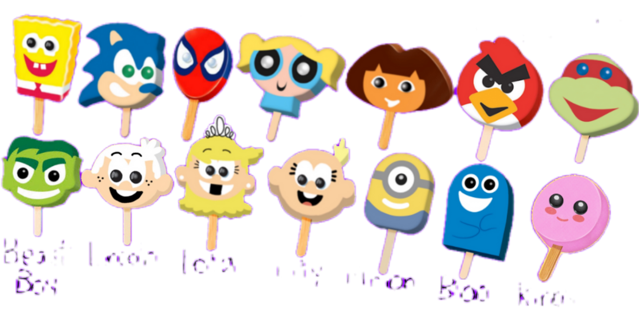 Botched Popsicles My 12 Popsicle List. (9 is real, and 5 is Fanmade) by CJthe1and2 on ...