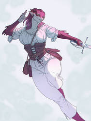 Dragoness Swordswoman