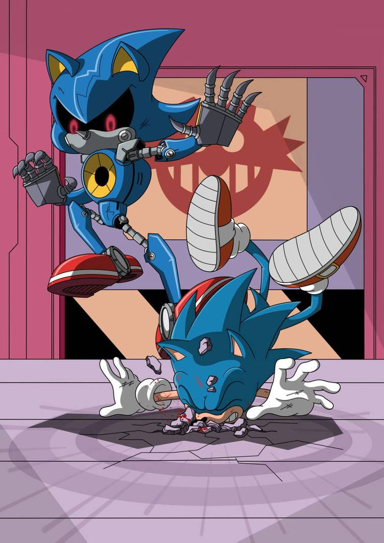 sonic the hedgehog and metal sonic (sonic and 1 more) drawn by  kotoriyrisuet