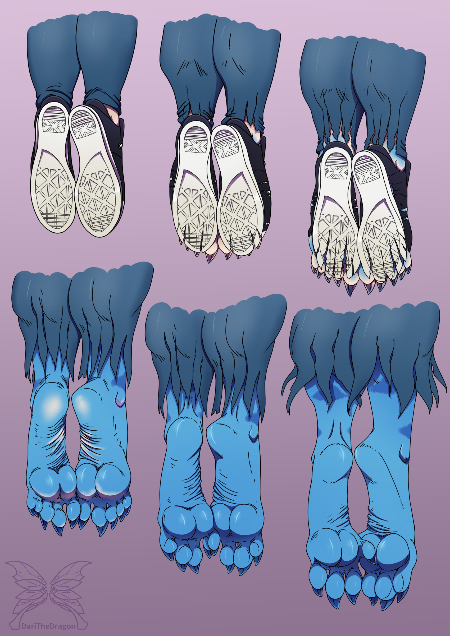 Feet Transform Rhonda to Stegronda Feet Transformation by xMonsterGirlsHideout on ...
