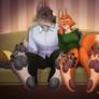 Mr. Wolf and Dianne Foxington Toes Interlock