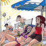 At the beach