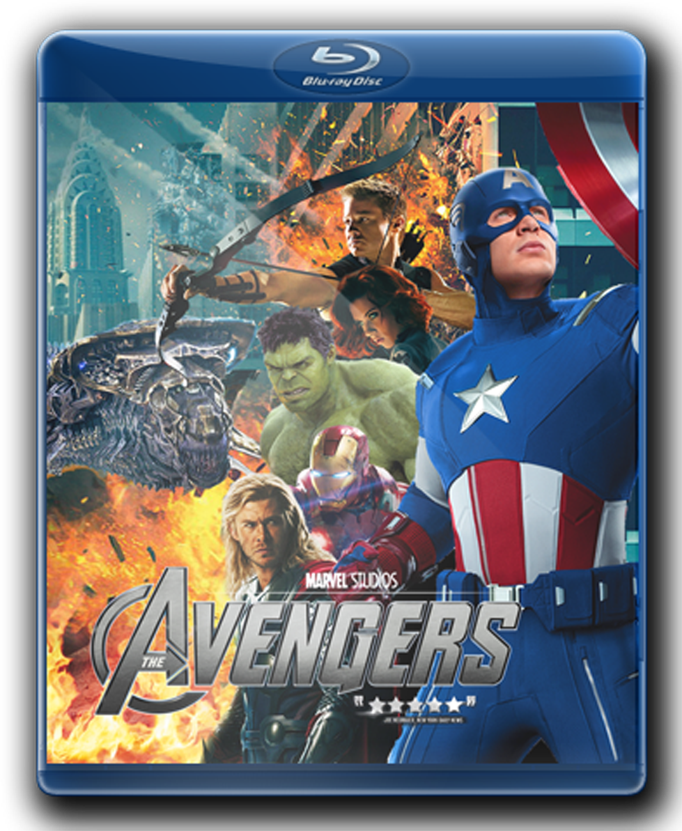 The Avengers Bluray Cover with glow