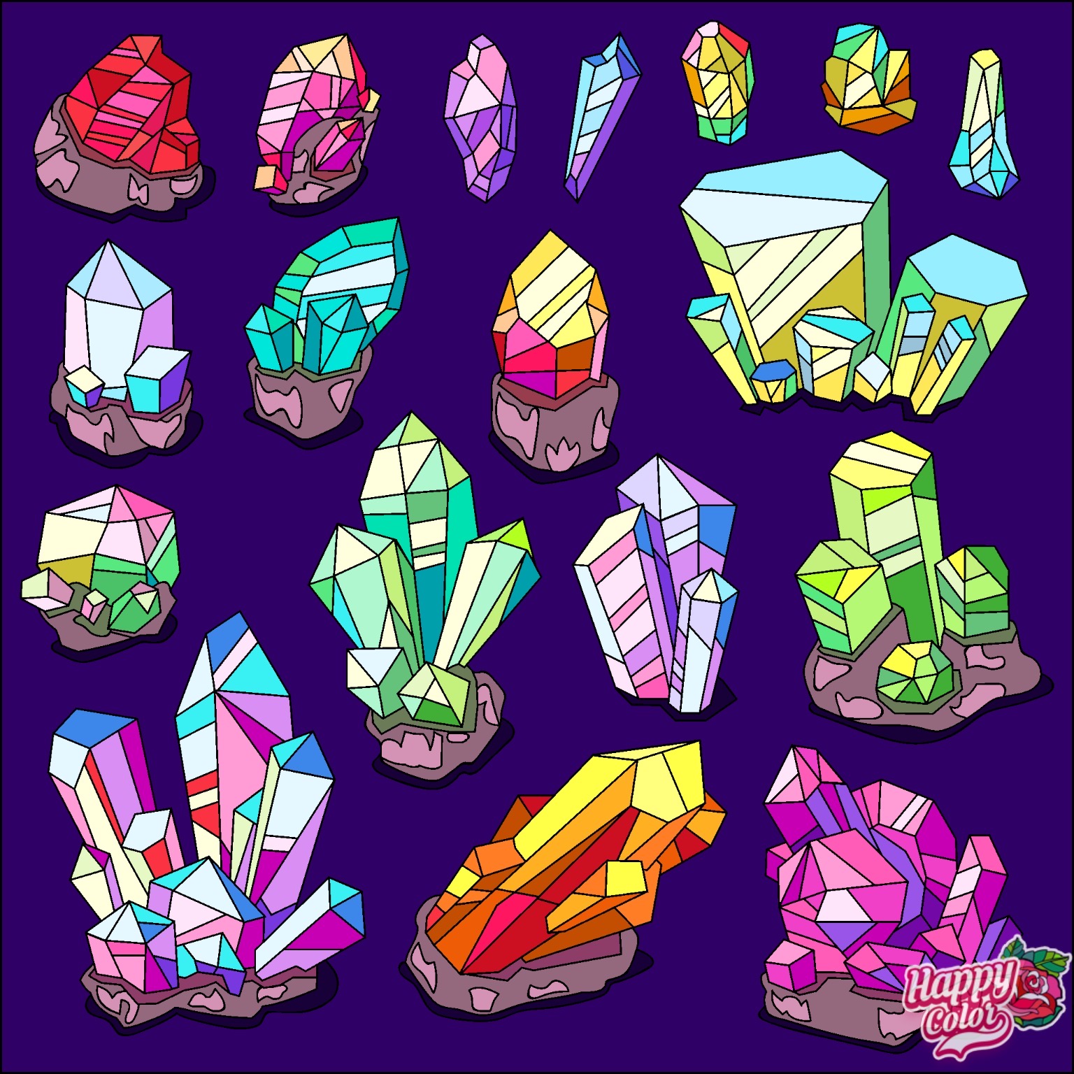 Crystal Type Deviantart Rainbow Crystals by JessieSchutter on DeviantArt