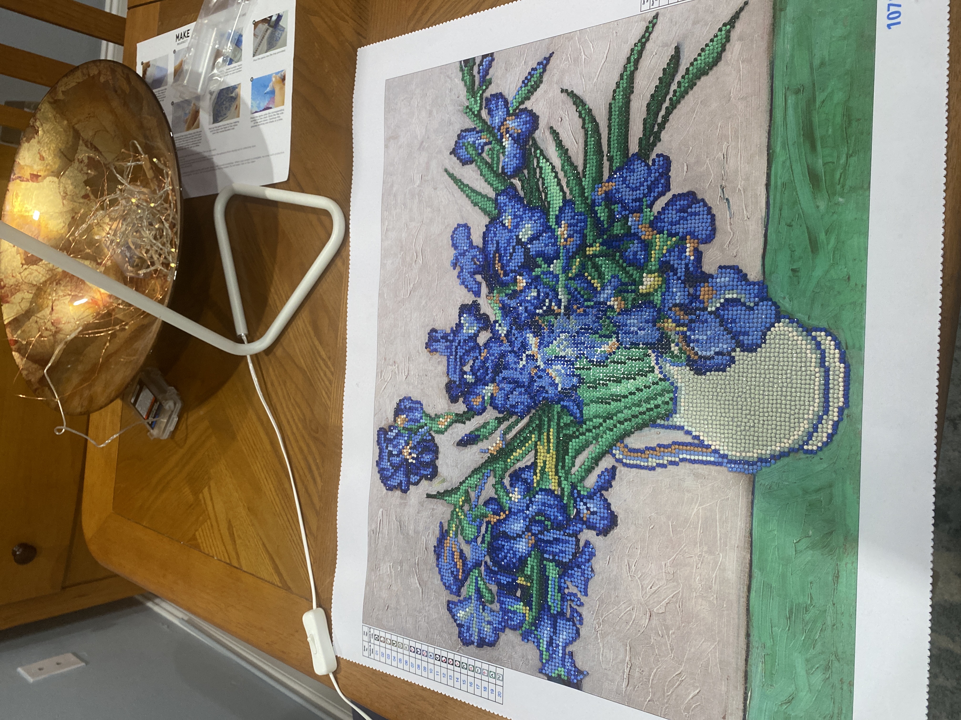 Make Market Van Gogh Irises Diamond Art Kit Paint - Each