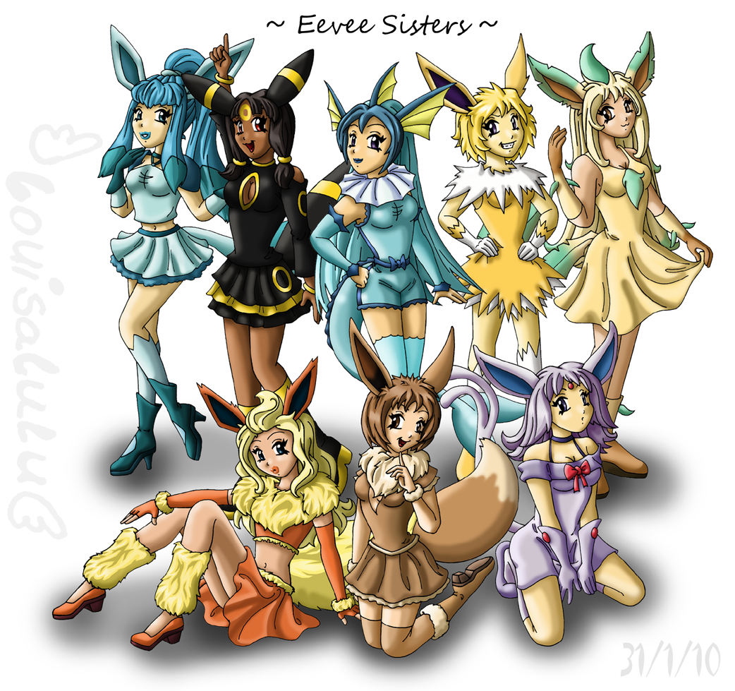 Pokemon Fan Art Imagines Eevee and Its Evolutions as Humans