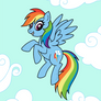 Rainbow Dash Airborne