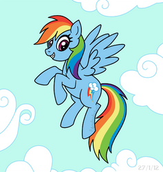 Rainbow Dash Airborne