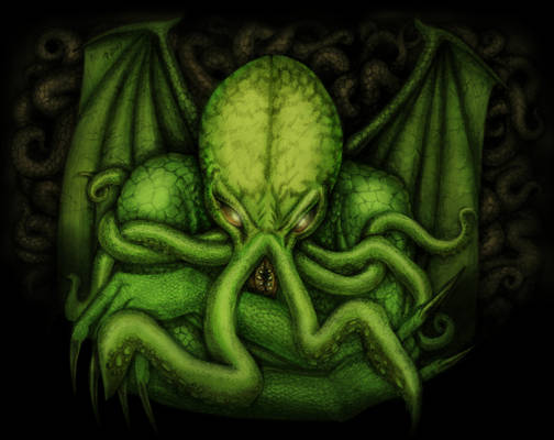 The Great Cthulhu colorized