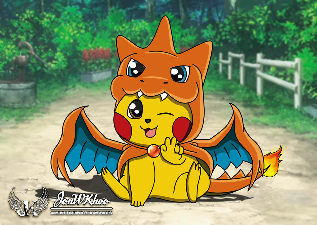 Pikachu Mega Charizard Y by JonWKhoo on DeviantArt