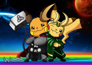 RaichuThor and PikaLoki (Brothers Forever)