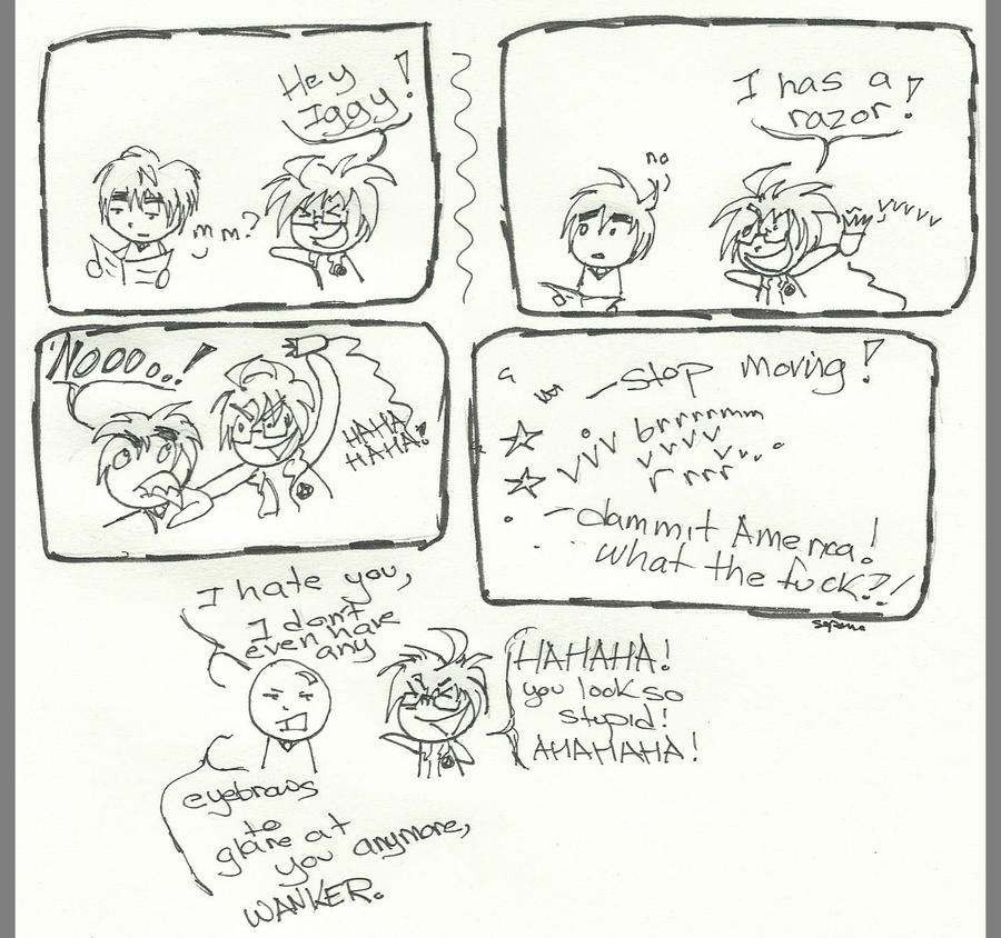 hetalia stupid comic - the eyebrows have it