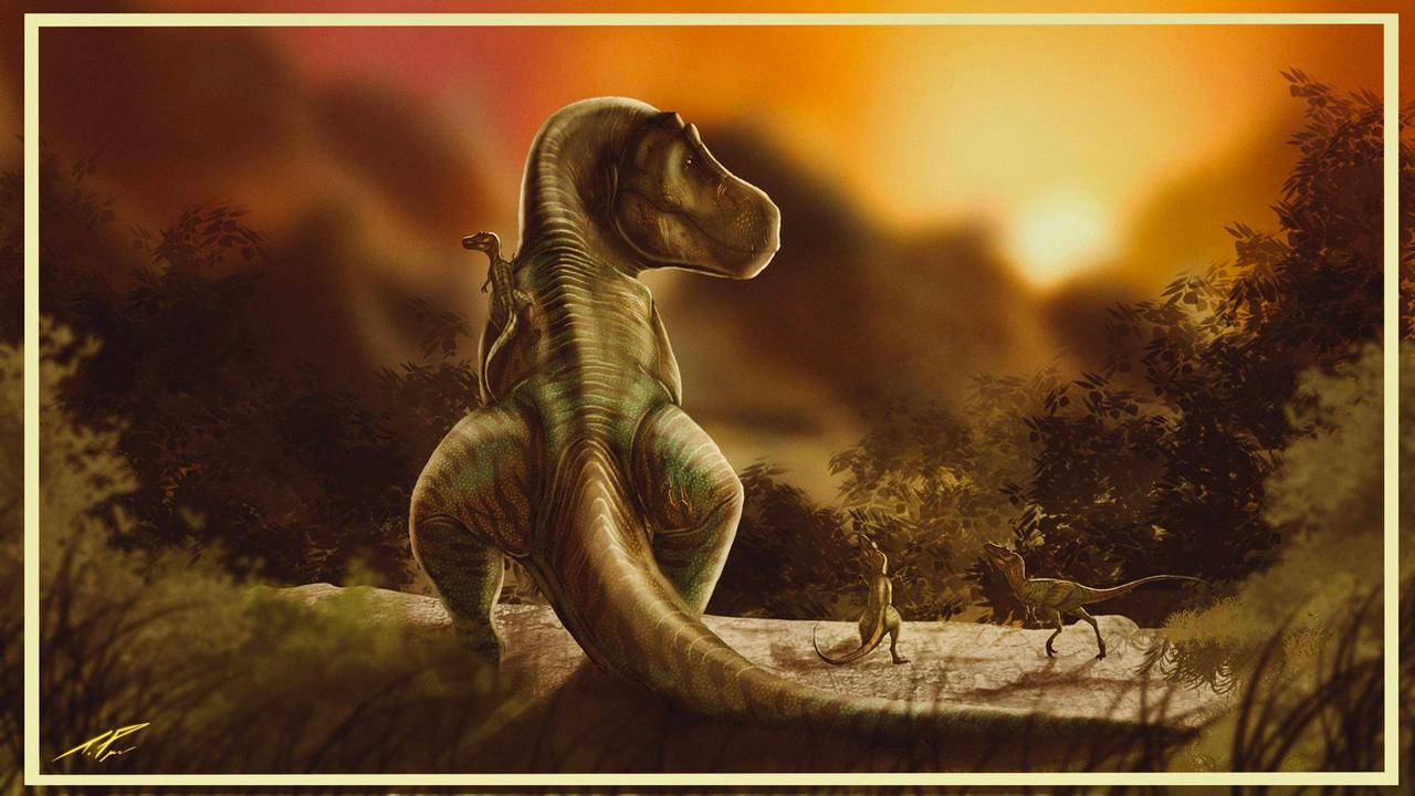 Mama Rex Mama rex with babies by GARBOANIMATIONS on DeviantArt