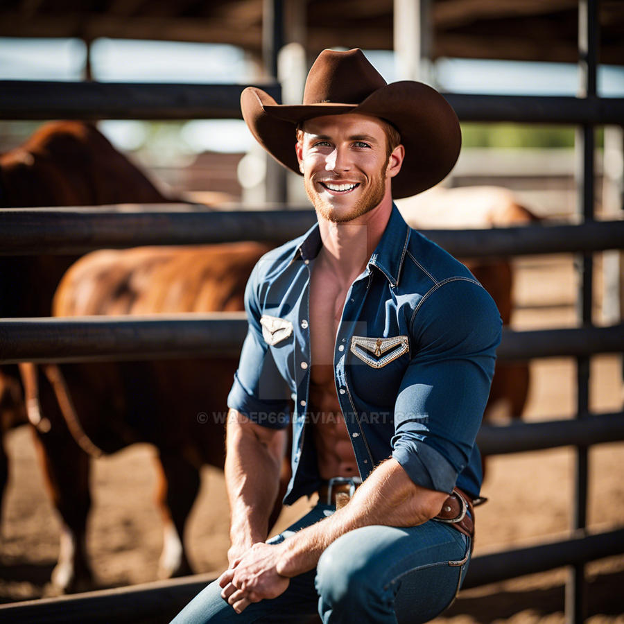 The Rodeo Boys: Chance poses for a cover story by wadep66 on DeviantArt
