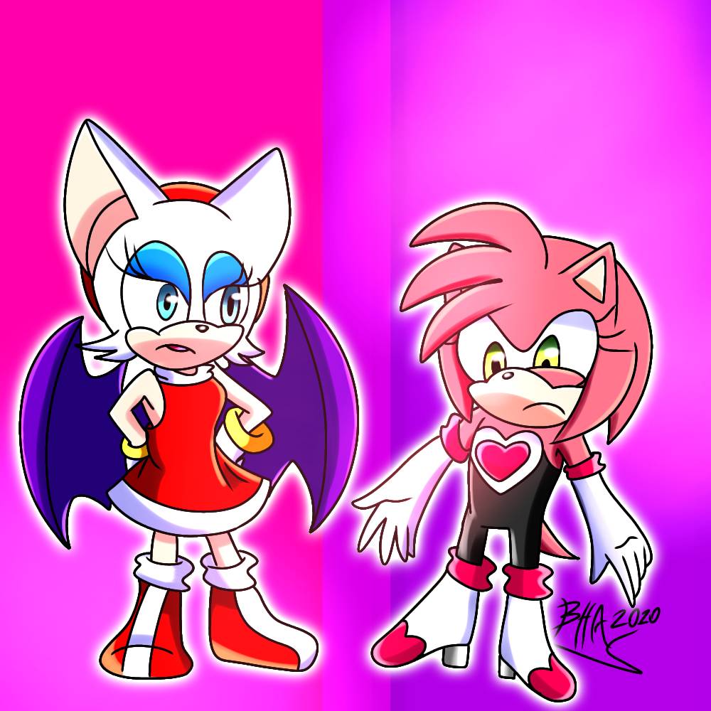 Amy Rouge Sus Amy and Rouge clothes swap by Illustrationlover13 on DeviantArt