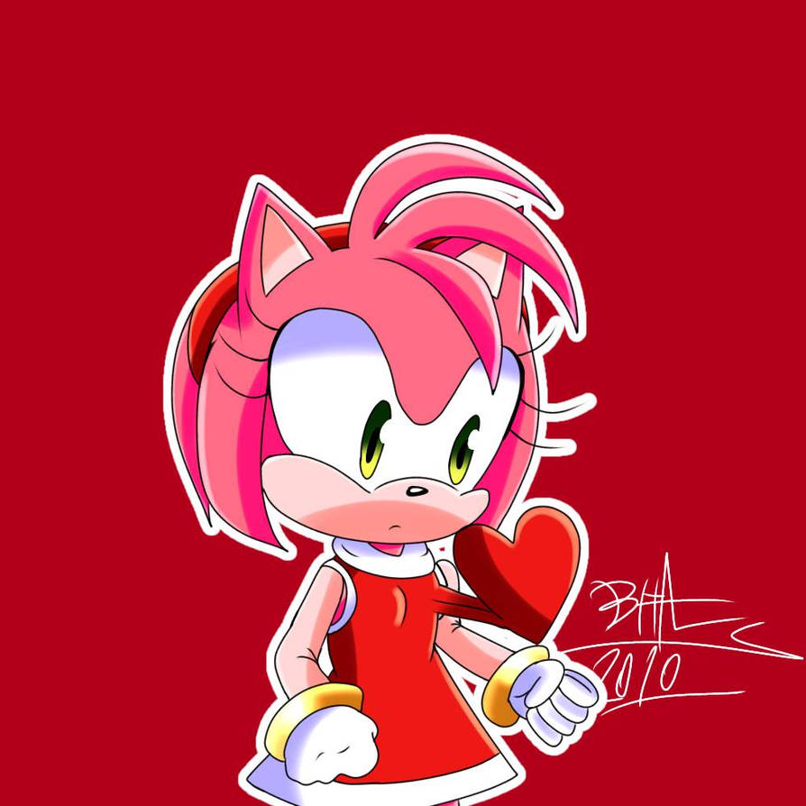 Amy rose Heartbeat by Illustrationlover13 on DeviantArt