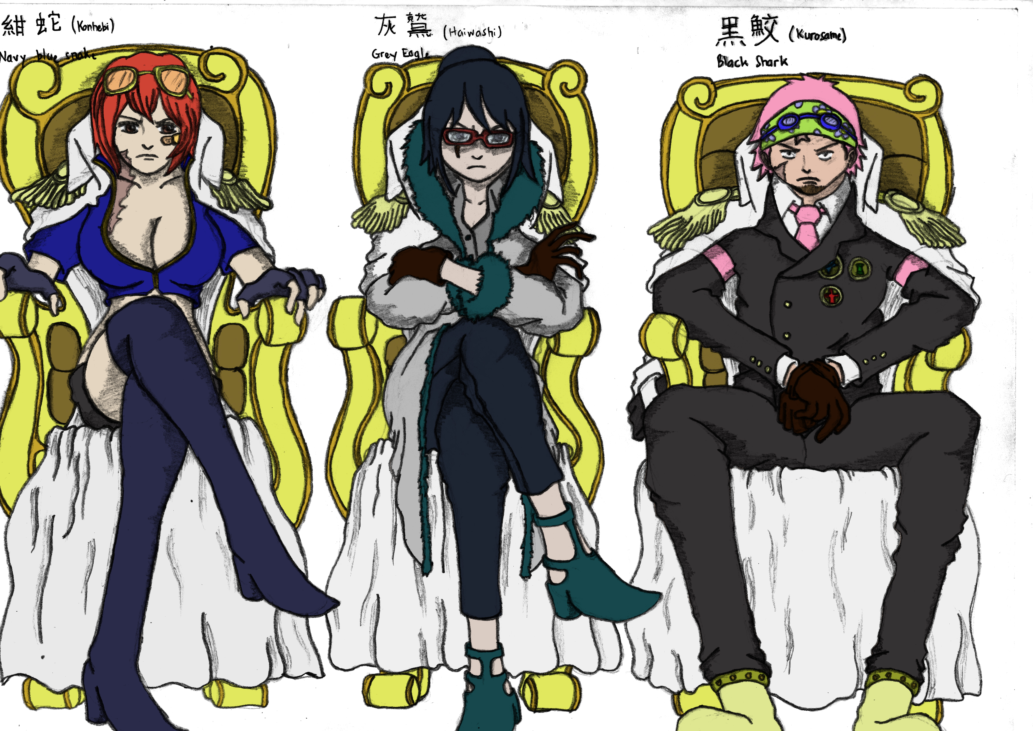 One Piece Fanart Future Marine Three Admirals By Aypfanartmover On Deviantart One Piece Fanart Future Marine Three Admirals By Aypfanartmover On Deviantart