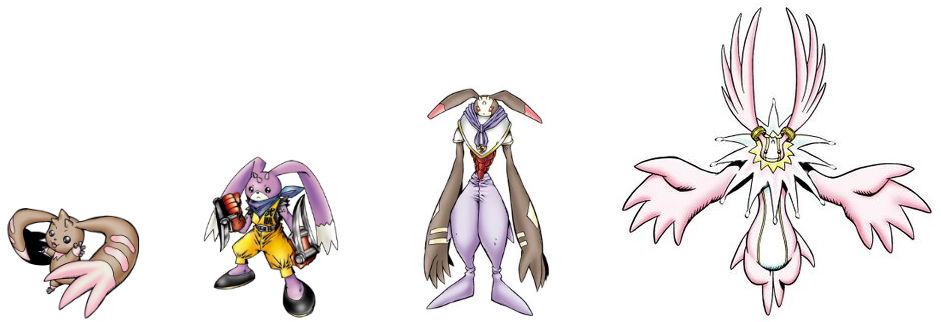 Lopmon evolution line (Kerpymon Good) by DigimonTheory on DeviantArt