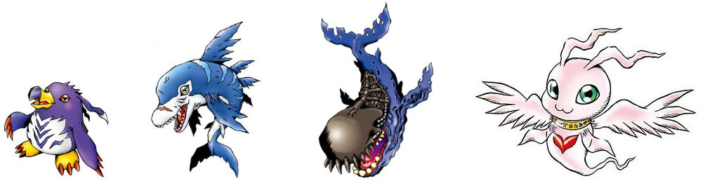 Penguinmon Evolution Line (MarineAngemon) by DigimonTheory on DeviantArt