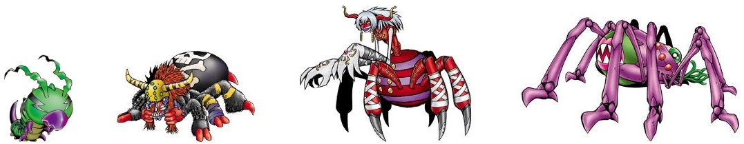 Dokunemon evolution line (Parasimon) by DigimonTheory on DeviantArt