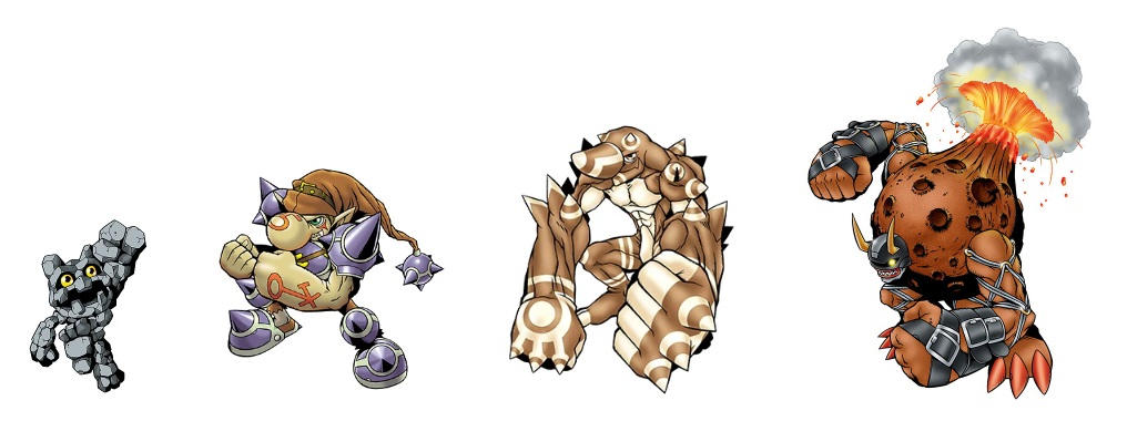 Gotsumon evolution line (Ancientvolcamon) by DigimonTheory on DeviantArt