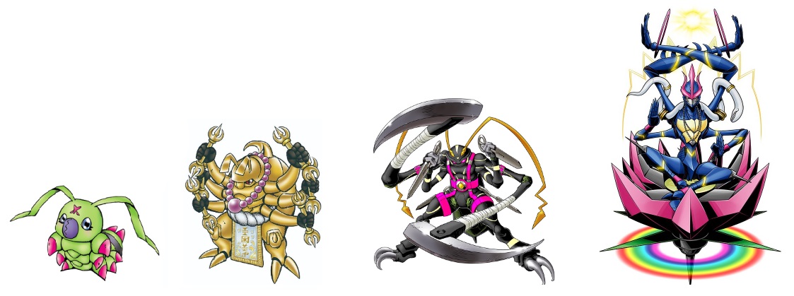 Wormmon Line Digi-Egg of Miracles Wormmon line (Shivamon) by DigimonTheory on DeviantArt