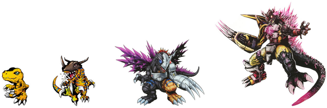 Garbagemon Evolution Line Agumon Evolution Line (WarGreymon G Erosion Mode) by DigimonTheory on ...