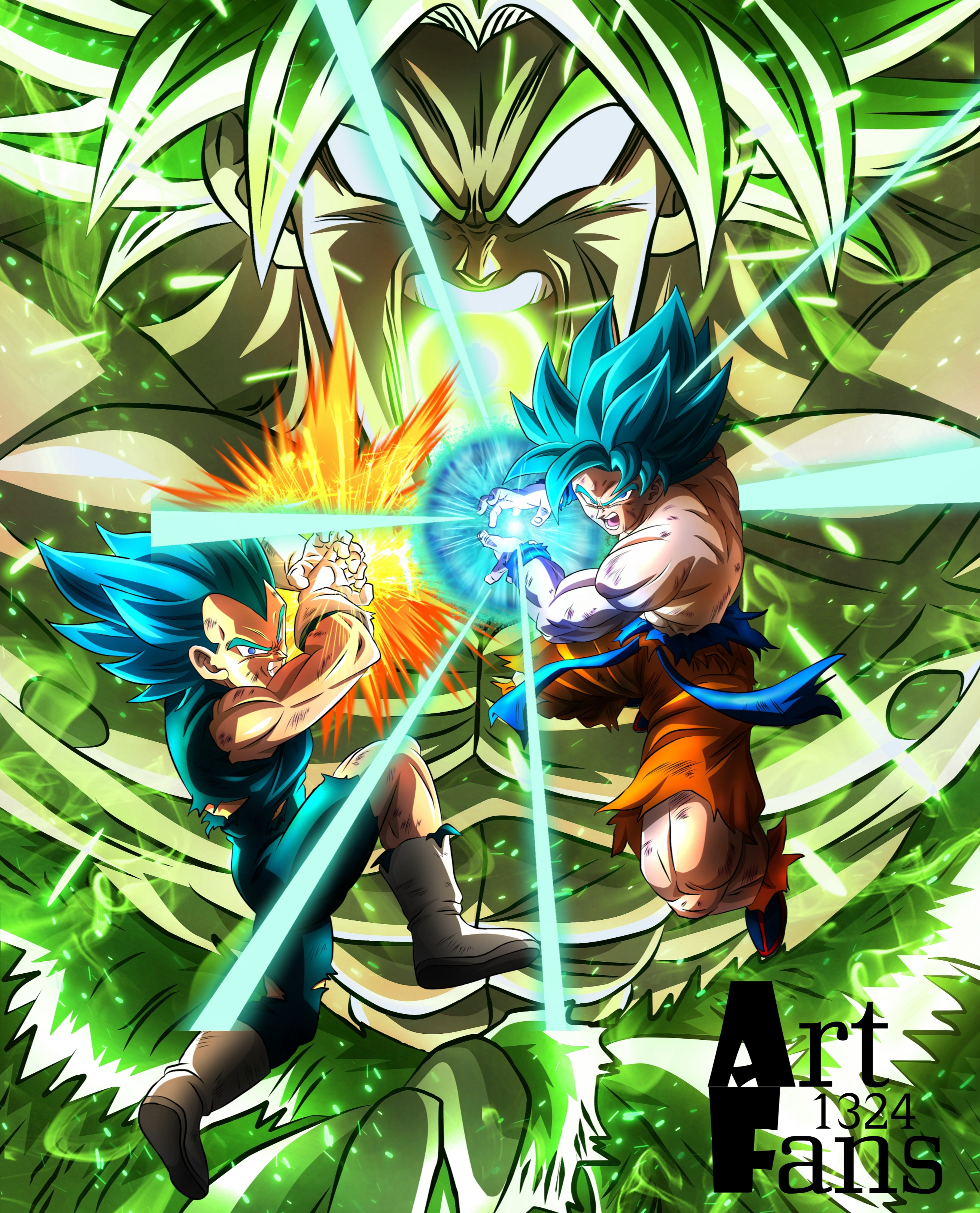 Dragon Ball Super Broly Broly Goku Vegeta Gogeta | Poster