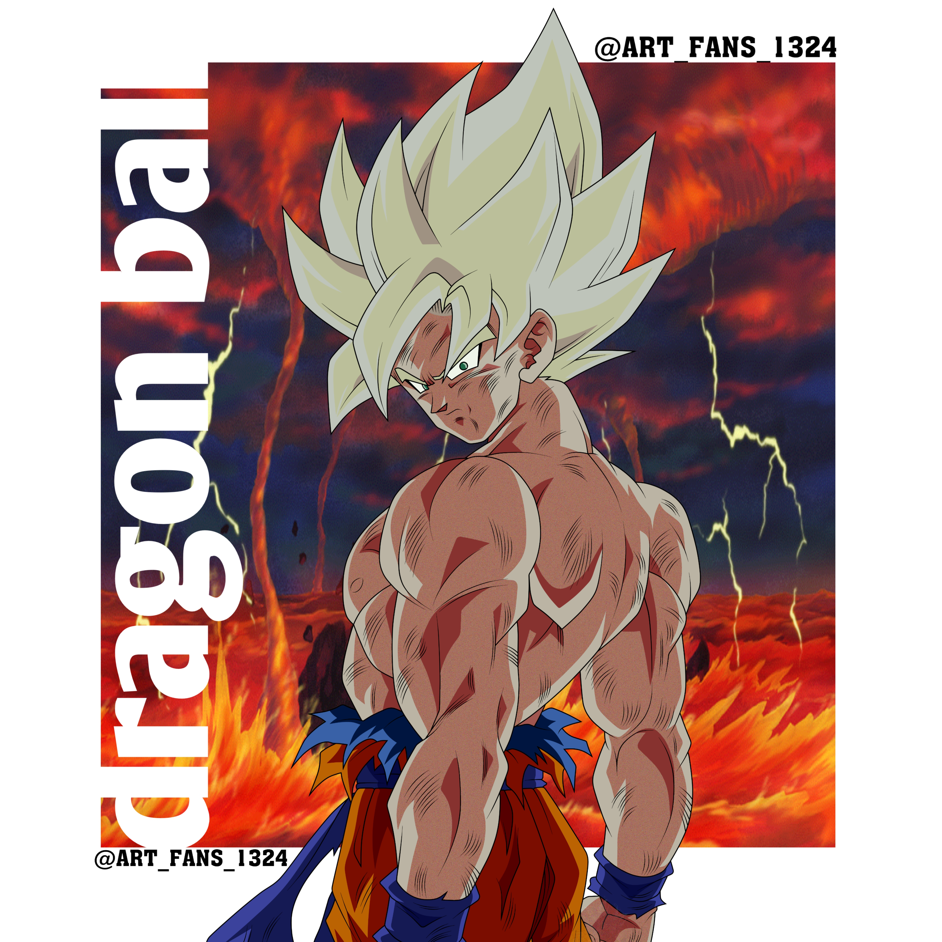 Dragon ball z goku super saiyan first time by MarioAmoresArt on DeviantArt