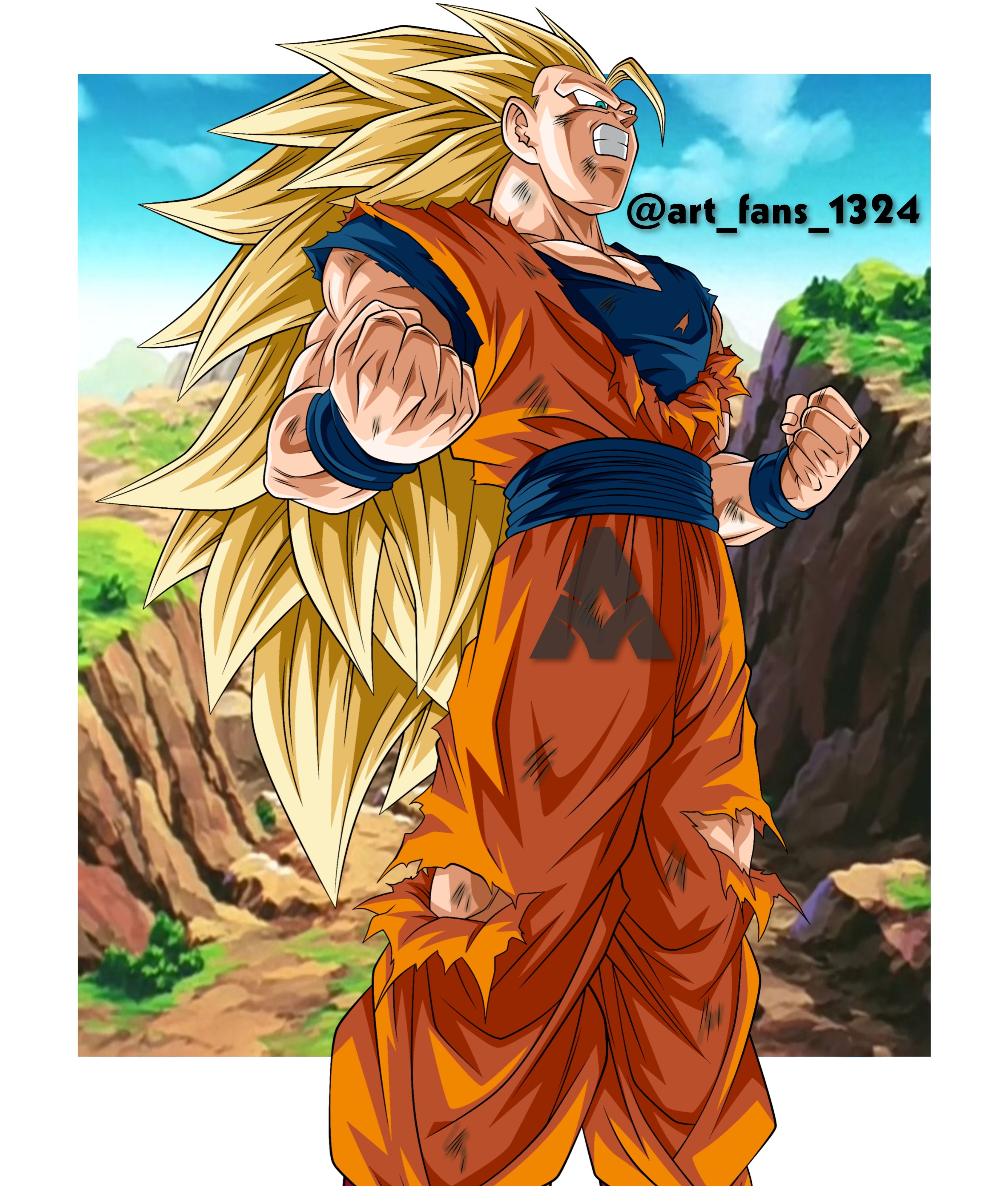 Goku Super Saiyajin 3 by Arbiter720 on DeviantArt