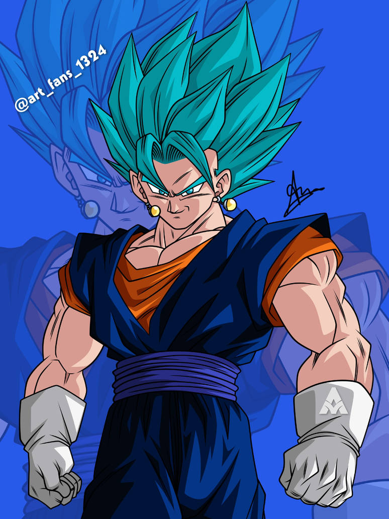 Vegito SSJ Blue digital art by artfans1324 on DeviantArt