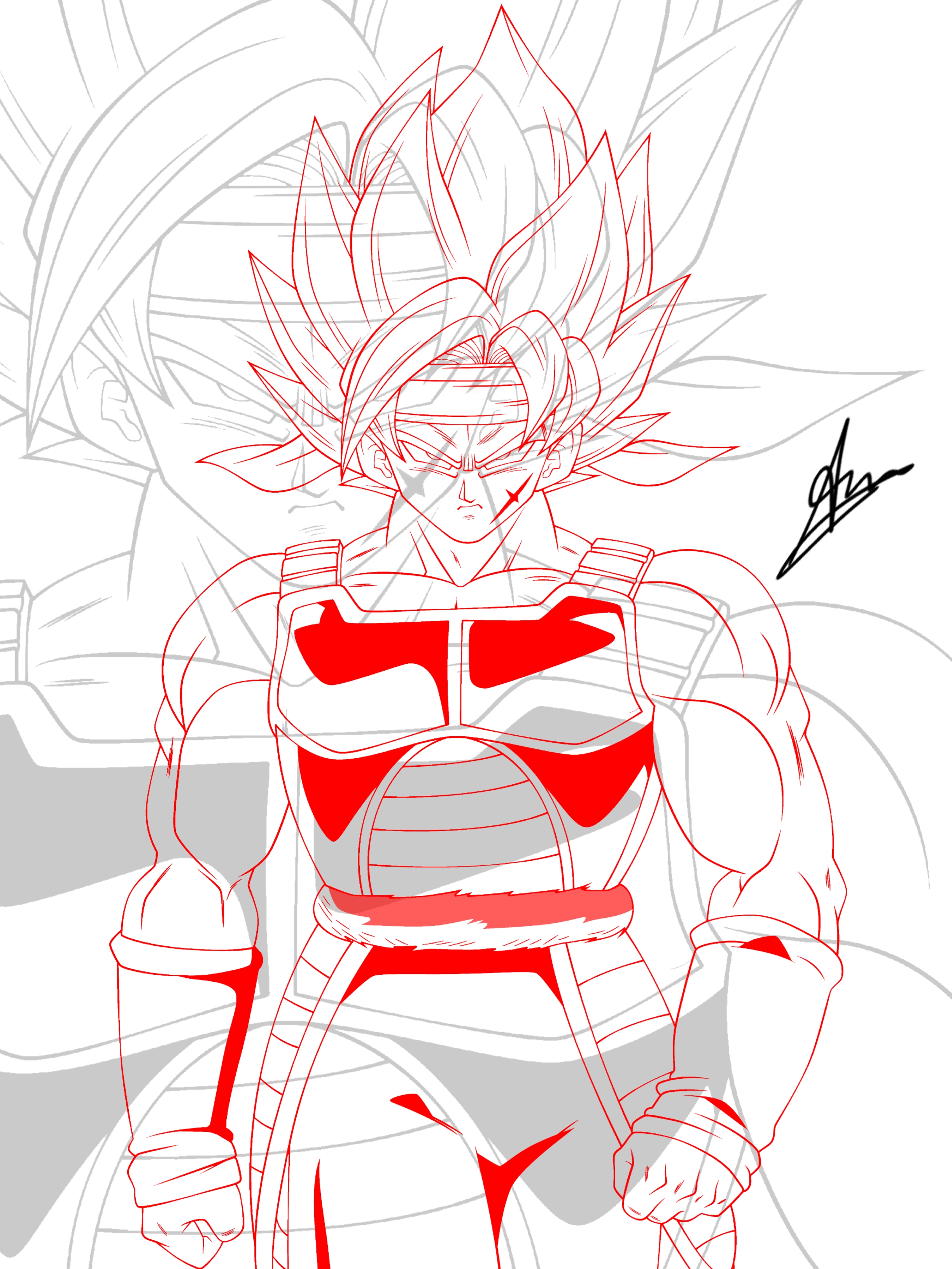 Goku SSJ Kai Lineart by SnaKou on DeviantArt