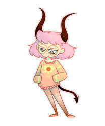 Girl with Horns