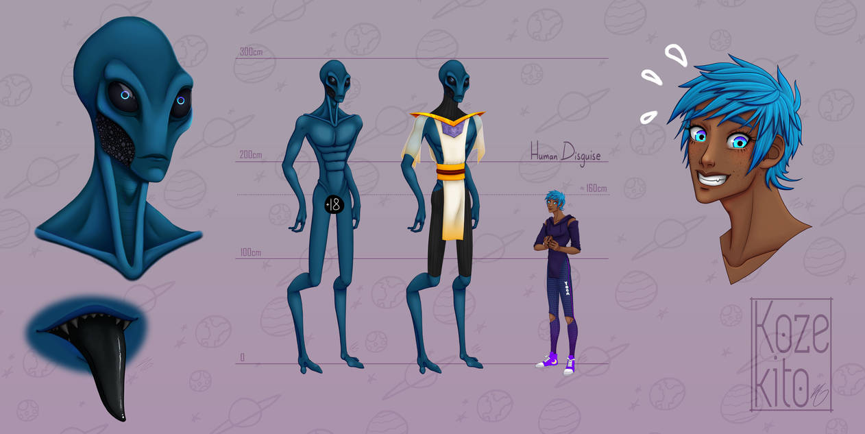 Alien OC - Ref by Kozekito on DeviantArt