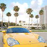Yellow Porsche Front