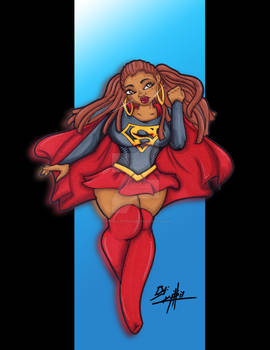 Afro-supergirl