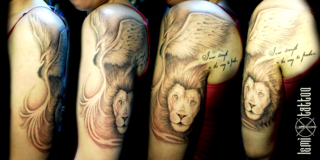 Phoenixliontattoo by LemiZation on DeviantArt