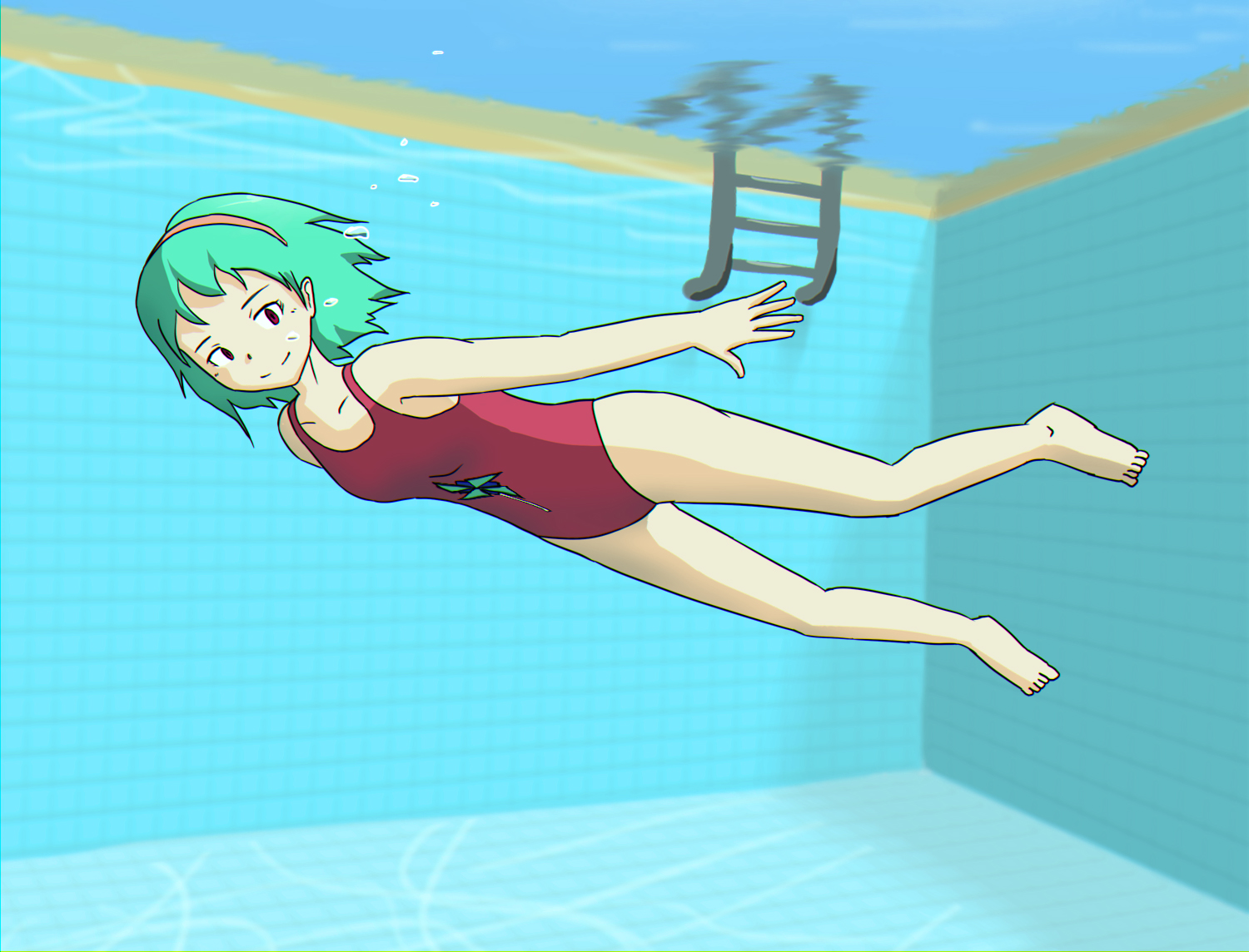 Anemone's Pool Time [Commission]