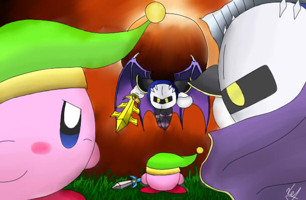 Kirby vs Meta Knight by Choco-Splashy on DeviantArt