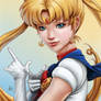 Sailor Moon Lineart by Artgerm