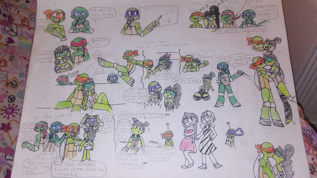 Tmnt Oc Roxy More tmnt + oc sketches by sonily12 on DeviantArt