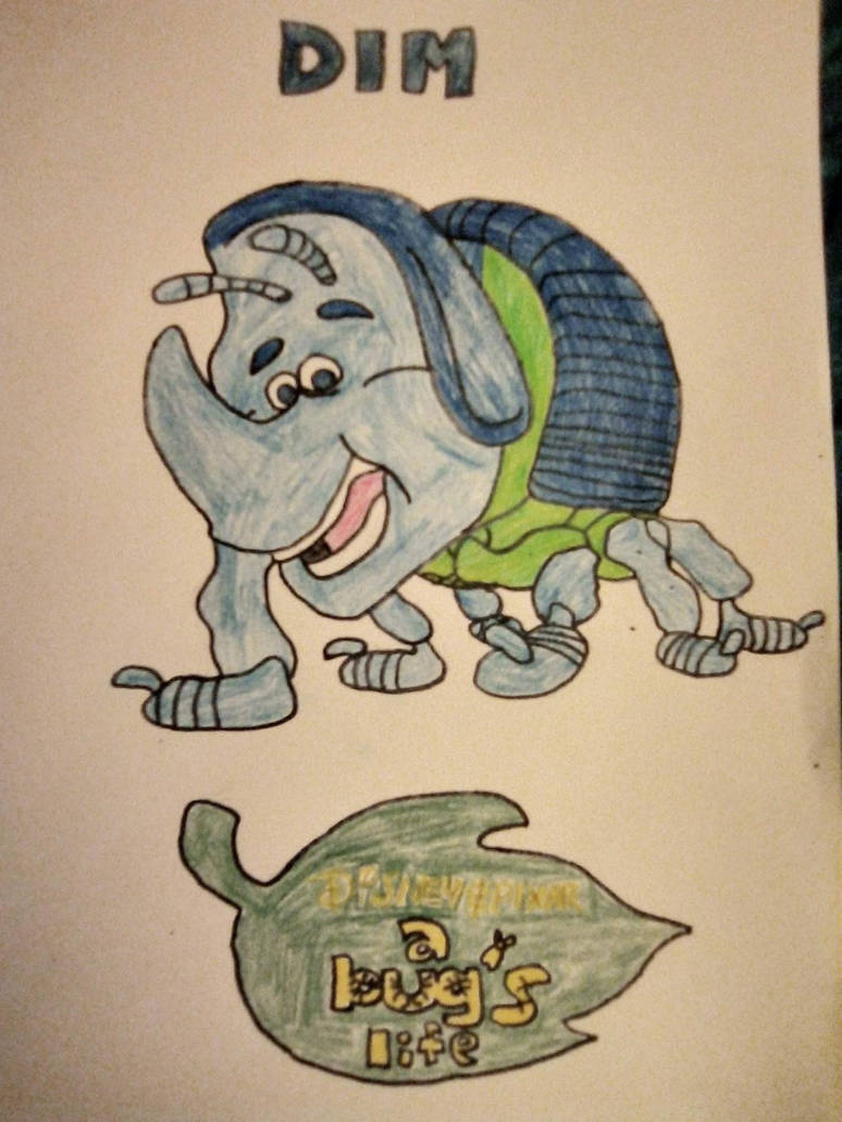A Bugs Life drawing of Dim! by QQDAVILA on DeviantArt